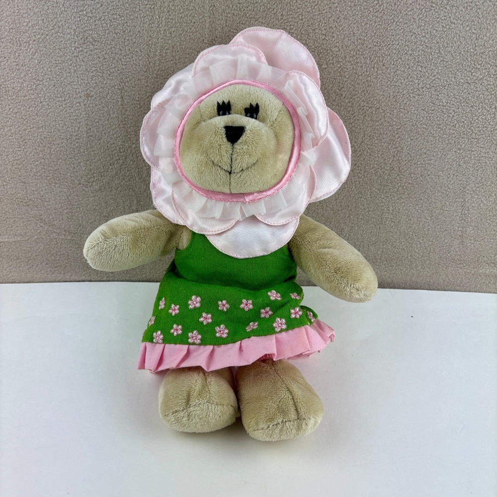Starbucks Bearista Bear 92nd Edition 2010 Spring Flower Collectible Plush Bear - Picture 2 of 6